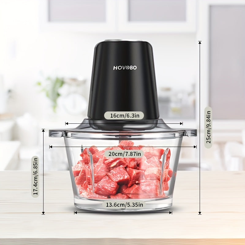 Meat Chopper, Chopper Electric With Meat Grinder & Vegetable Chopper, Kitchen In The Box 350W Electric Garlic Mincer, Mini Food Processor For Baby Food, Meat, Onion, Vegetables 2 Speed, 4 Sharp Blades