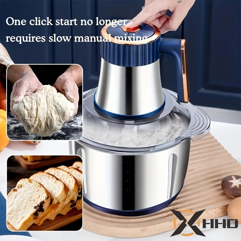 Kitchen Artifact! 1.32gal Large-capacity Multifunctional Meat Grinder Minces Meat/chopped Vegetables/dough/supplementary Food/stir Ginger And Garlic, 500W Powerful Motor, 5th Gear Adjustment, Easy Disassembly And Washing+low Noise And Anti-skid.
