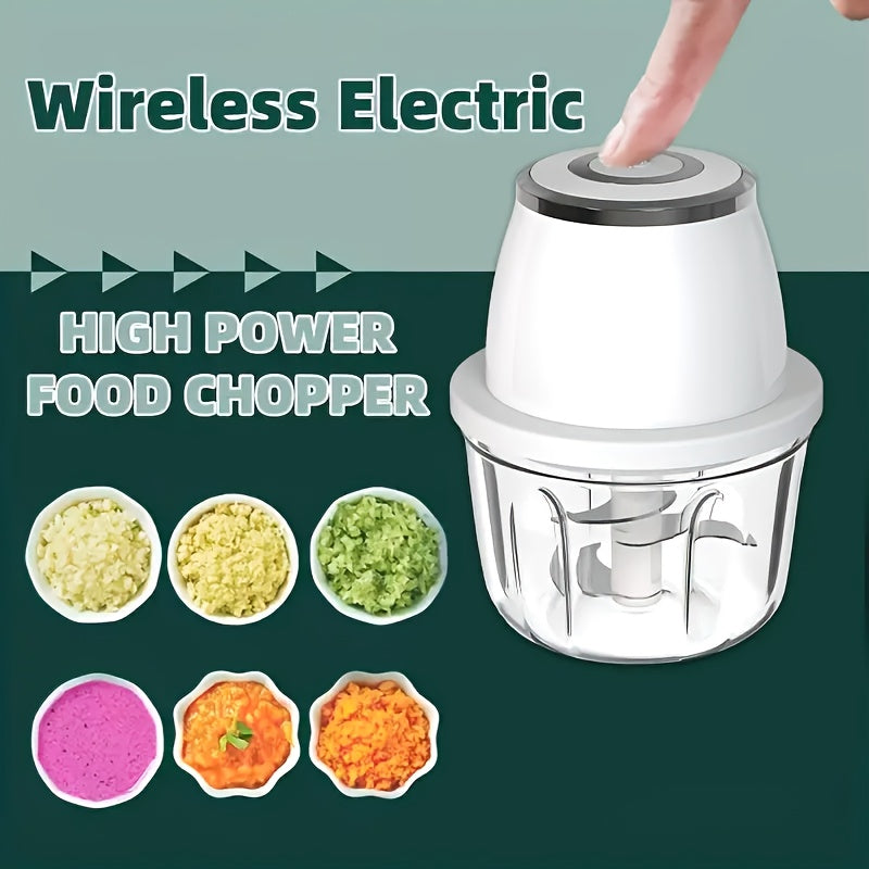 New Electric Garlic Mashing Machine, Multi Functional Peel Garlic Machine, Small Automatic Meat Grinder for Home Use, Garlic Pulling And Mashing Machine, Essential for Kitchen, Multi Functional Electric Food Machine, Father's Day, Father's Gift