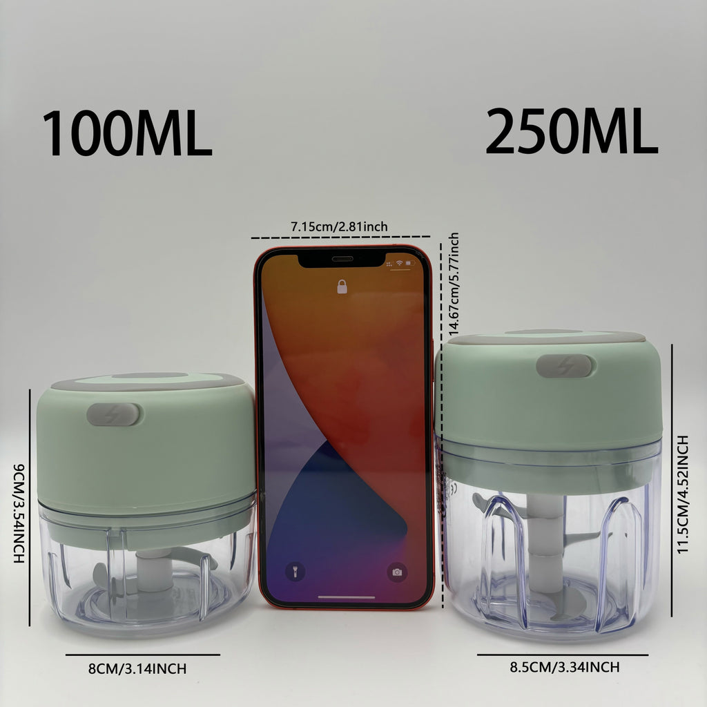 8.45oz Cordless Electric Blender & Food Processor - 30W High-Powered USB-Powered with Lithium Battery, Cordless Operation, Digital Display & Safety Lock, Ergonomic Handle, Dishwasher-Safe Cup - Ideal for Kitchen, Camping, Travel, Baby Food Making -