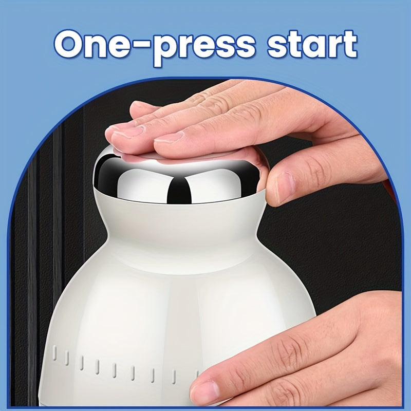 [Multifunctional Meat Grinder] Portable Stainless Steel Electric Meat Grinder | 1pc US Gauge 110v Multifunctional Mini Cooking Machine, Vegetable Cutter, Suitable For 4-5 People, 1-3 Liters Capacity, Plastic Body Material