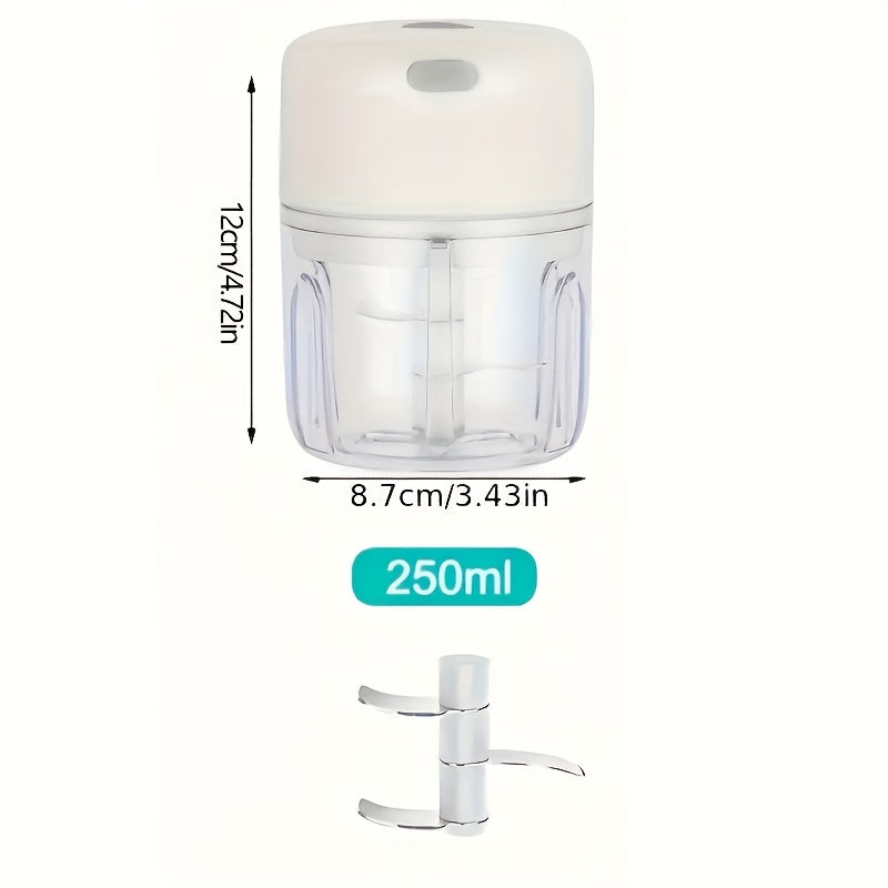 Electric Garlic Crusher, Portable Mini Food Chopper, Vegetable Chopper, Small Food Processor, Suitable for Garlic, Puree, Onion, Herbs, Vegetables, Ginger, Juice Blender, As Well As Kitchen Tomato Dicer Chopper And Ginger Mincer., Garlic Peeler Electric,