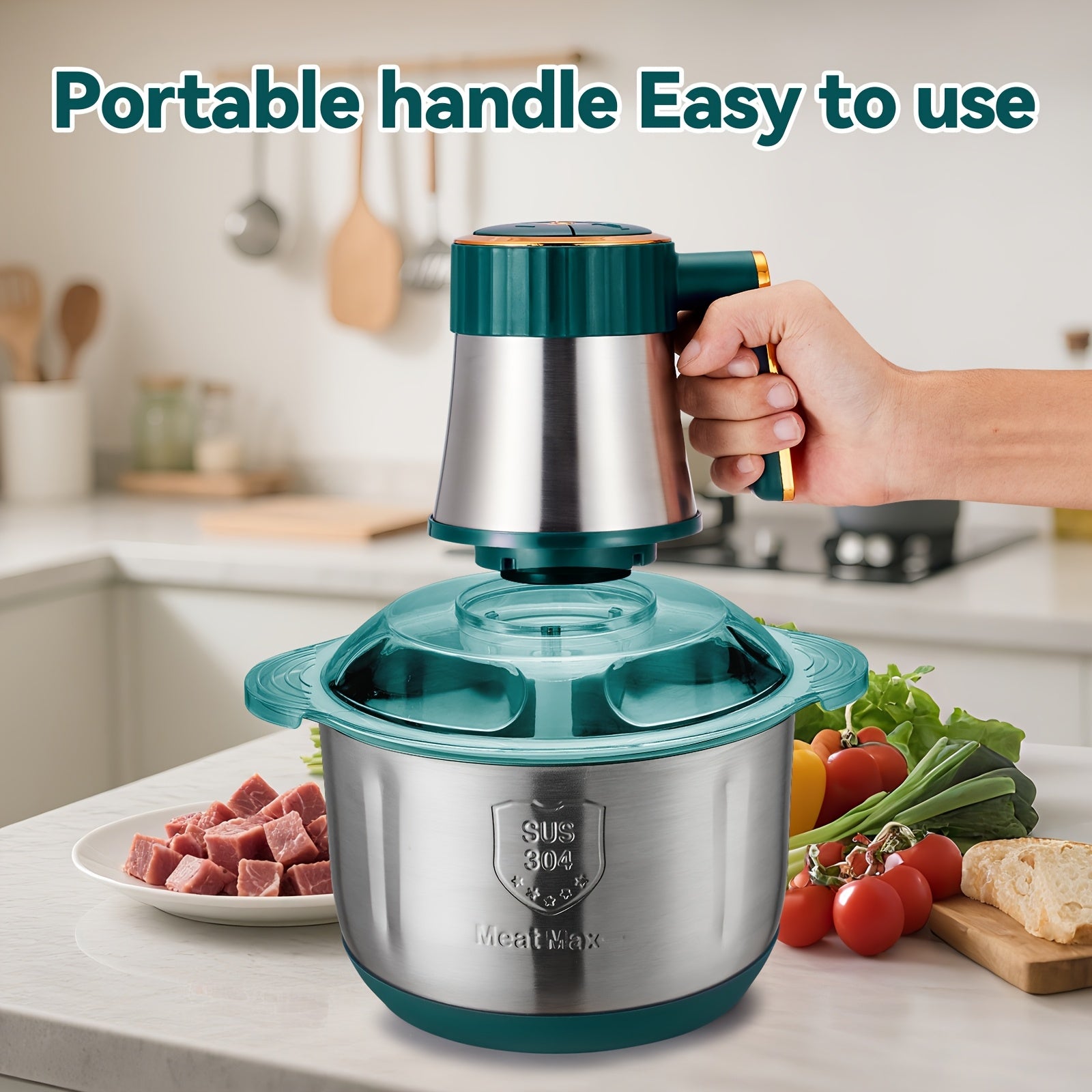 [Multifunctional Meat Grinder] Multifunctional Electric Meat Grinder | Mixing Garlic Mash and Dough Dough, Food Processor
