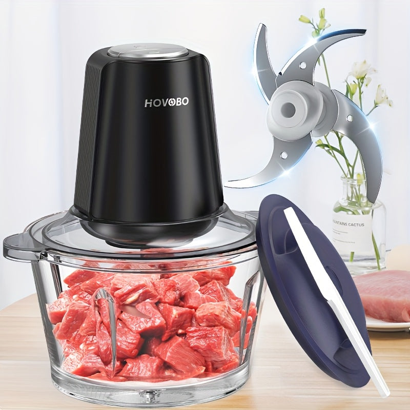 Meat Chopper, Chopper Electric With Meat Grinder & Vegetable Chopper, Kitchen In The Box 350W Electric Garlic Mincer, Mini Food Processor For Baby Food, Meat, Onion, Vegetables 2 Speed, 4 Sharp Blades