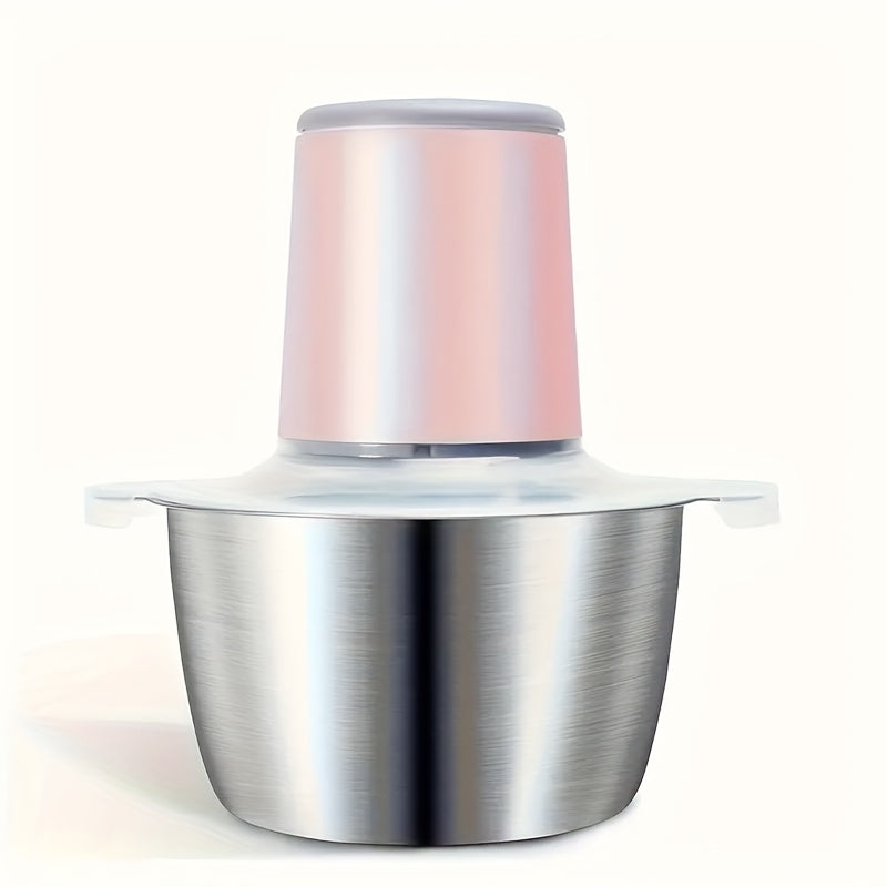 8-Cup Electric Food Chopper, 67.63oz 148W Meat Grinder with 4 Bi-Level Blades, Stainless Steel Mincer for Kitchen - Vegetables, Onion, Garlic, Salad, Fruit, Nuts - USB Rechargeable, ≤36V Operating Voltage, Salad Chopper | Modern Kitchen Gadget | Durable