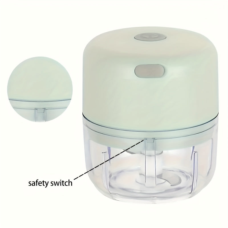[Automatic Cooking Machine] 1pc, 8.45 Ounce Capacity, Automatic USB Charging Cooking Machine | Kitchen Garlic Puree Machine, Small Multi Scenario Tool, Multiple Colors, Kitchen Supplies