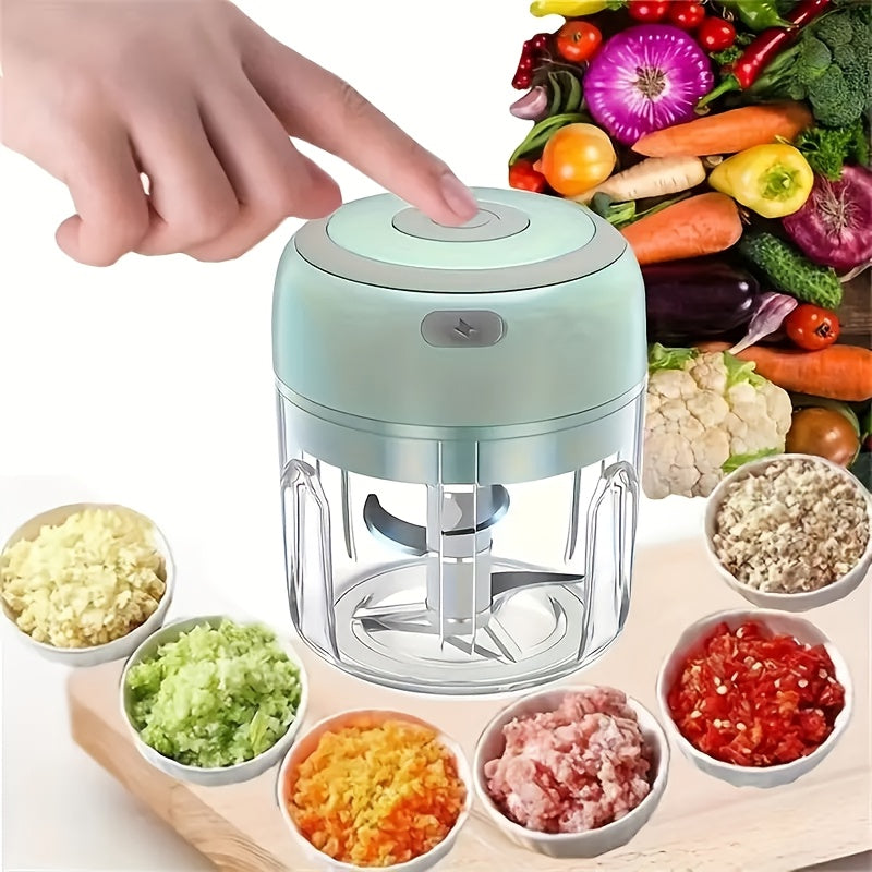 Electric Garlic Crusher, Portable Mini Food Chopper, Vegetable Chopper, Small Food Processor, Suitable for Garlic, Puree, Onion, Herbs, Vegetables, Ginger, Juice Blender, As Well As Kitchen Tomato Dicer Chopper And Ginger Mincer., Garlic Peeler Electric,