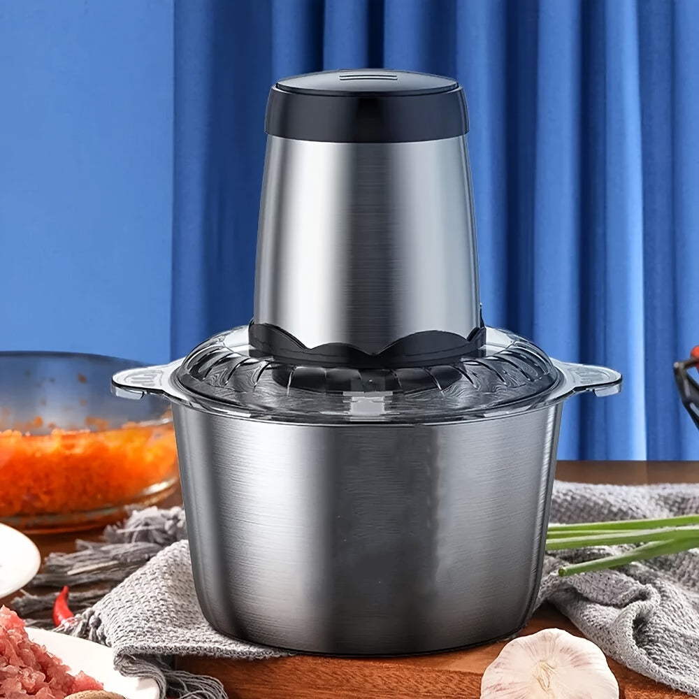 300W Food Processors For Home And Kitchen Use, Meat Grinder 4 Bi-Level Blades, 67.63oz Electric Food Chopper Meat Grinder For Meat/Vegetable/Fruits/Nuts And Any Baby Food, 2 Speed Modes