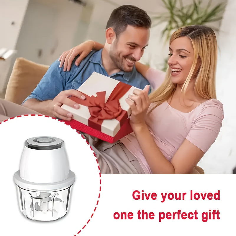 New Electric Garlic Mashing Machine, Multi Functional Peel Garlic Machine, Small Automatic Meat Grinder for Home Use, Garlic Pulling And Mashing Machine, Essential for Kitchen, Multi Functional Electric Food Machine, Father's Day, Father's Gift