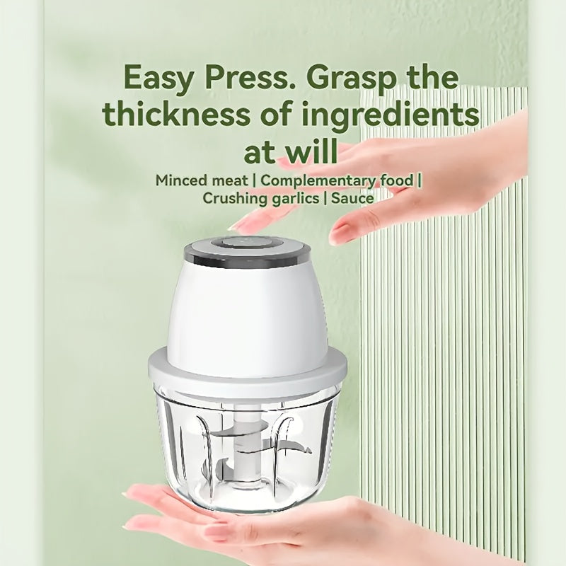 New Electric Garlic Mashing Machine, Multi Functional Peel Garlic Machine, Small Automatic Meat Grinder for Home Use, Garlic Pulling And Mashing Machine, Essential for Kitchen, Multi Functional Electric Food Machine, Father's Day, Father's Gift