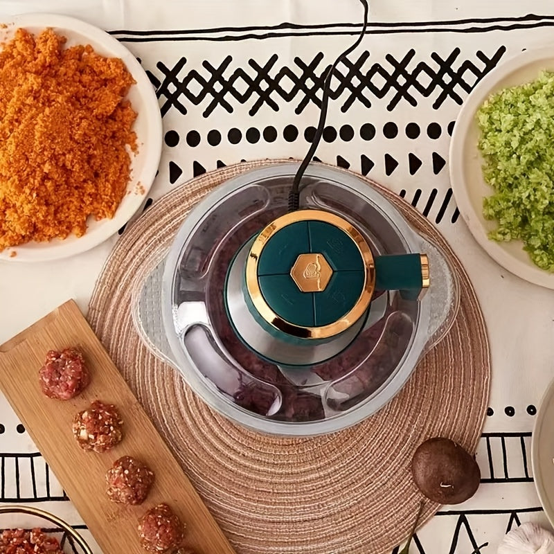 Meat Grinder, Vegetable Grinder, Electric Household Noodle Machine, Cooking Machine, One Click Start, 5-blade, Stainless Steel Cup, Multifunctional, Can Mix Garlic Paste, Meat Filling, Complementary Food, Fruit Puree