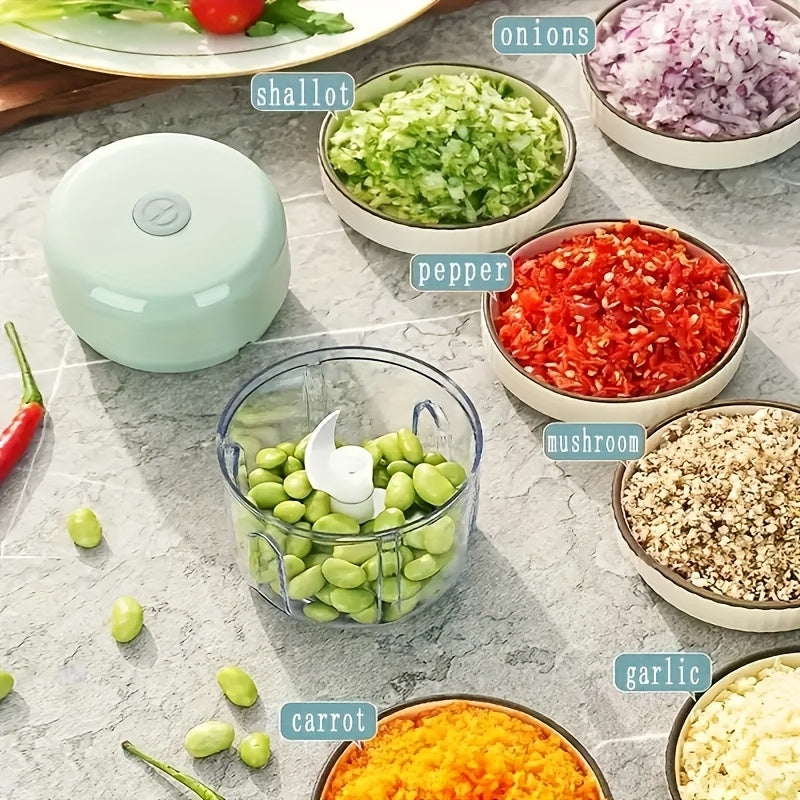 1pc, 8.45 Ounce Capacity, USB Charging Cooking Machine, Kitchen Garlic Puree Machine, Small Automatic Cooking Machine, Multi Scenario Tool, Multiple Colors, Kitchen Supplies