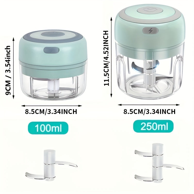 8.45oz Cordless Electric Blender & Food Processor - 30W High-Powered USB-Powered with Lithium Battery, Cordless Operation, Digital Display & Safety Lock, Ergonomic Handle, Dishwasher-Safe Cup - Ideal for Kitchen, Camping, Travel, Baby Food Making -