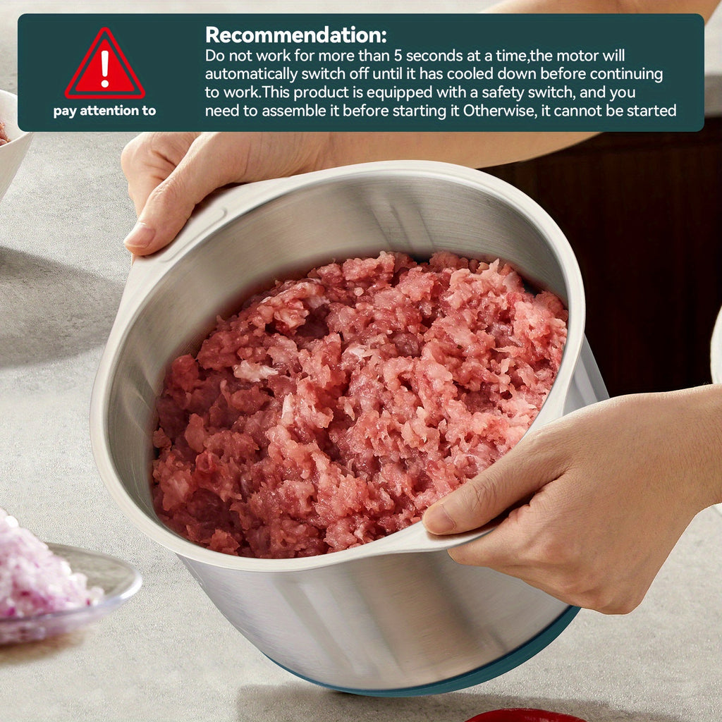[Multifunctional Meat Grinder] Multifunctional Electric Meat Grinder | Mixing Garlic Mash and Dough Dough, Food Processor