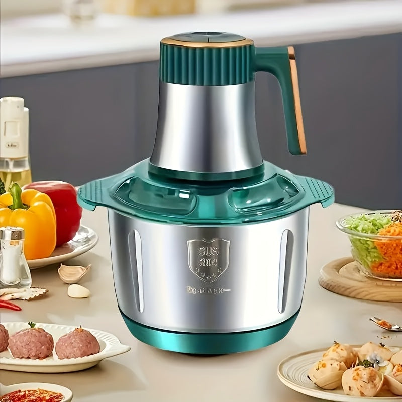 Meat Grinder, Vegetable Grinder, Electric Household Noodle Machine, Cooking Machine, One Click Start, 5-blade, Stainless Steel Cup, Multifunctional, Can Mix Garlic Paste, Meat Filling, Complementary Food, Fruit Puree