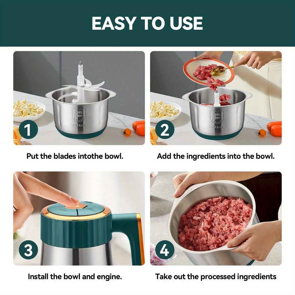 [Multifunctional Meat Grinder] Multifunctional Electric Meat Grinder | Mixing Garlic Mash and Dough Dough, Food Processor