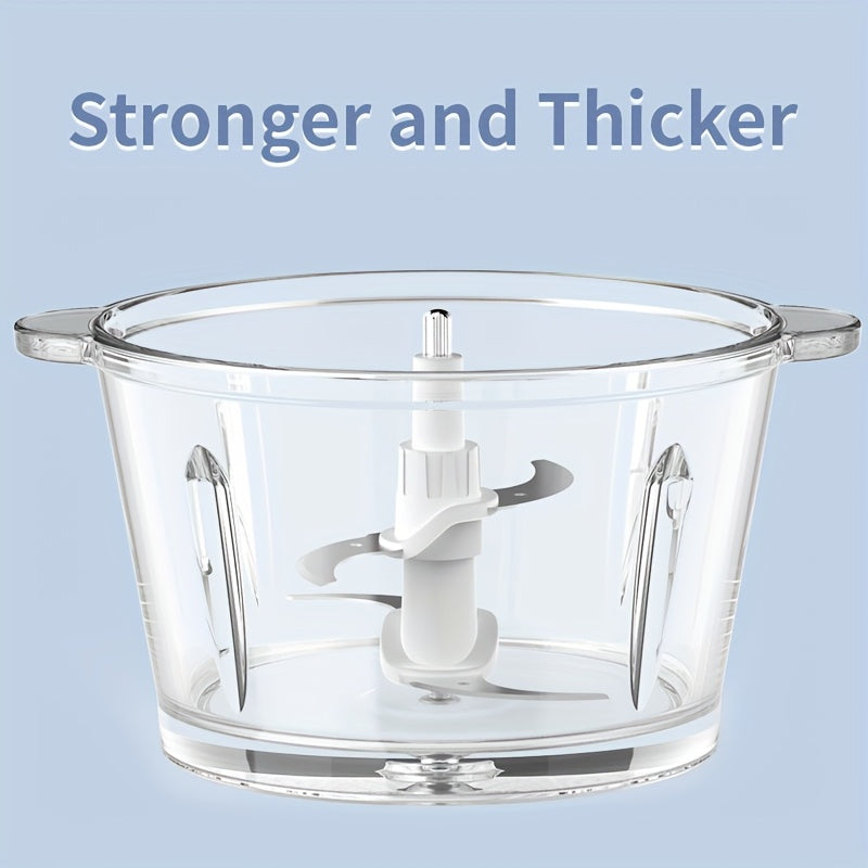 Meat Grinder, 500W Electric Chopper & Vegetable Chopper, Garlic Grinder, Food Processor Chopper with 8 Cup Glass Bowl, 2 Speed, Double Layer Blade, Suitable for Kitchen Home Use Baby Food, Meat, Onion, Vegetables