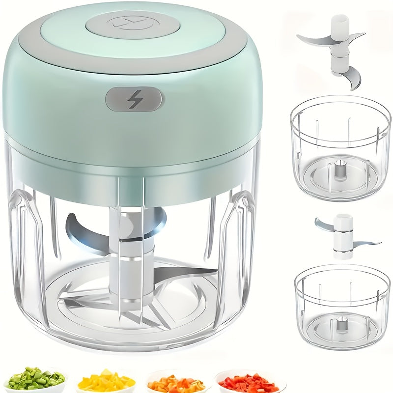 Electric Garlic Crusher, Portable Mini Food Chopper, Vegetable Chopper, Small Food Processor, Suitable for Garlic, Puree, Onion, Herbs, Vegetables, Ginger, Juice Blender, As Well As Kitchen Tomato Dicer Chopper And Ginger Mincer., Garlic Peeler Electric,