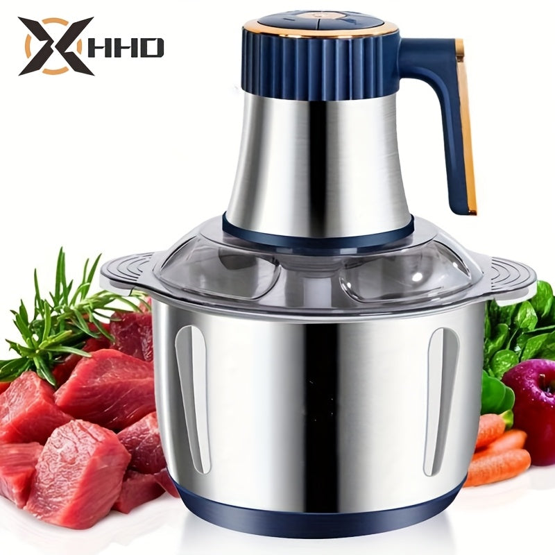 Kitchen Artifact! 1.32gal Large-capacity Multifunctional Meat Grinder Minces Meat/chopped Vegetables/dough/supplementary Food/stir Ginger And Garlic, 500W Powerful Motor, 5th Gear Adjustment, Easy Disassembly And Washing+low Noise And Anti-skid.