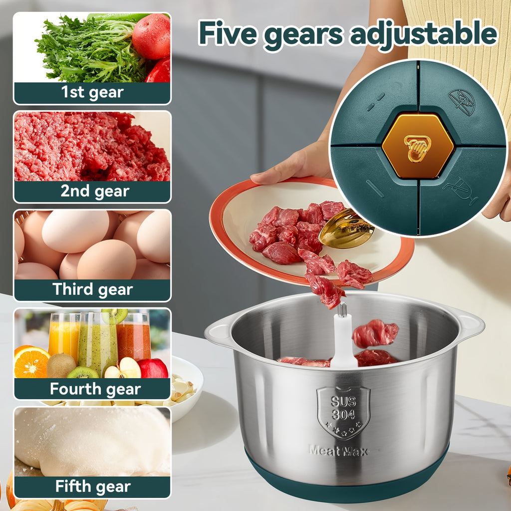 [Multifunctional Meat Grinder] Multifunctional Electric Meat Grinder | Mixing Garlic Mash and Dough Dough, Food Processor