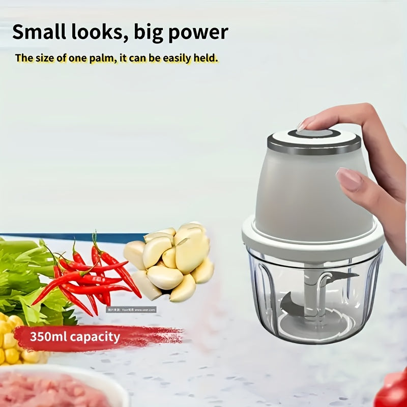 New Electric Garlic Mashing Machine, Multi Functional Peel Garlic Machine, Small Automatic Meat Grinder for Home Use, Garlic Pulling And Mashing Machine, Essential for Kitchen, Multi Functional Electric Food Machine, Father's Day, Father's Gift