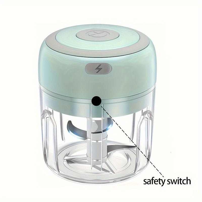 8.45oz Cordless Electric Blender & Food Processor - 30W High-Powered USB-Powered with Lithium Battery, Cordless Operation, Digital Display & Safety Lock, Ergonomic Handle, Dishwasher-Safe Cup - Ideal for Kitchen, Camping, Travel, Baby Food Making -